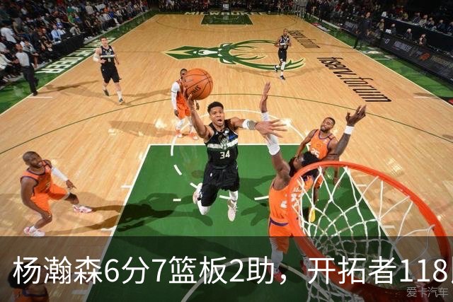 杨瀚森6分7篮板2助，开拓者118比128负勇士